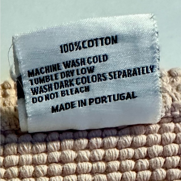 🎁Piscatextil Cotton Collection Bath Mat - 20” x 32” - Pink - Picture 5 of 6